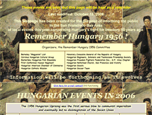 Tablet Screenshot of hungarianuprising.org
